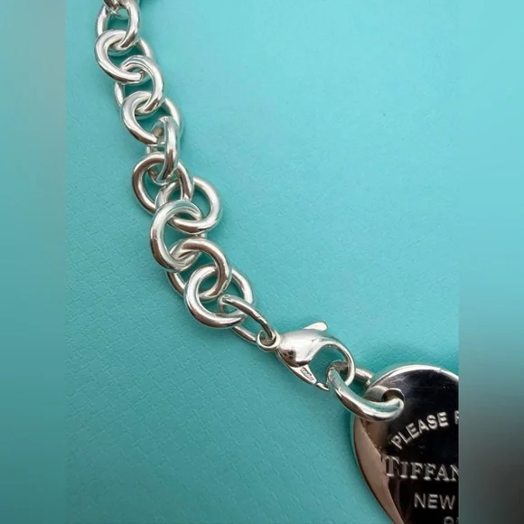 Tiffany & Co. Euc 15.25” approx XL center heart choker necklace - Picture 9 of 10